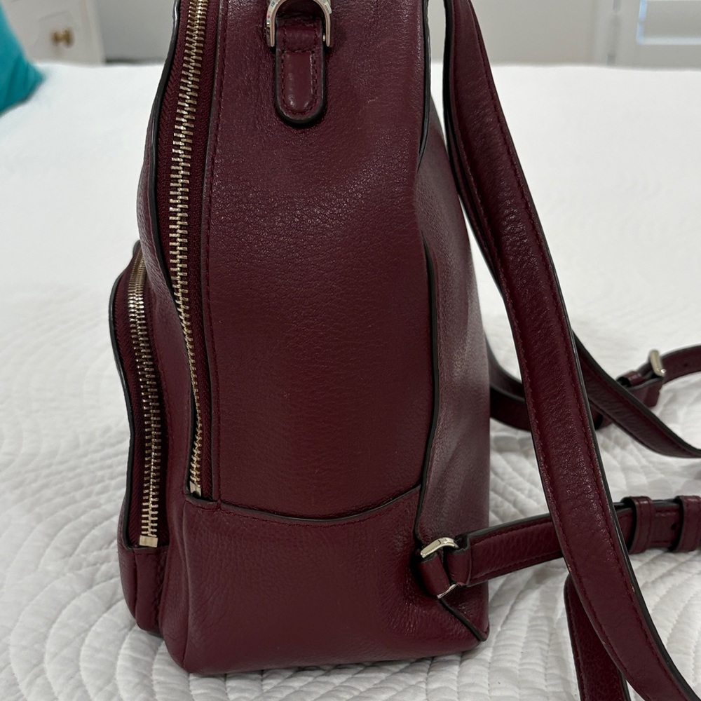 Kate Spade Jackson Burgundy Leather Backpack - Picture 4 of 16